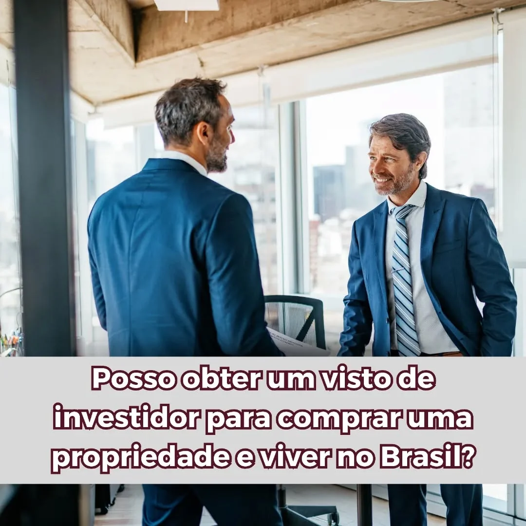 If an investor, an individual, is looking for opportunities and to be able to reside…