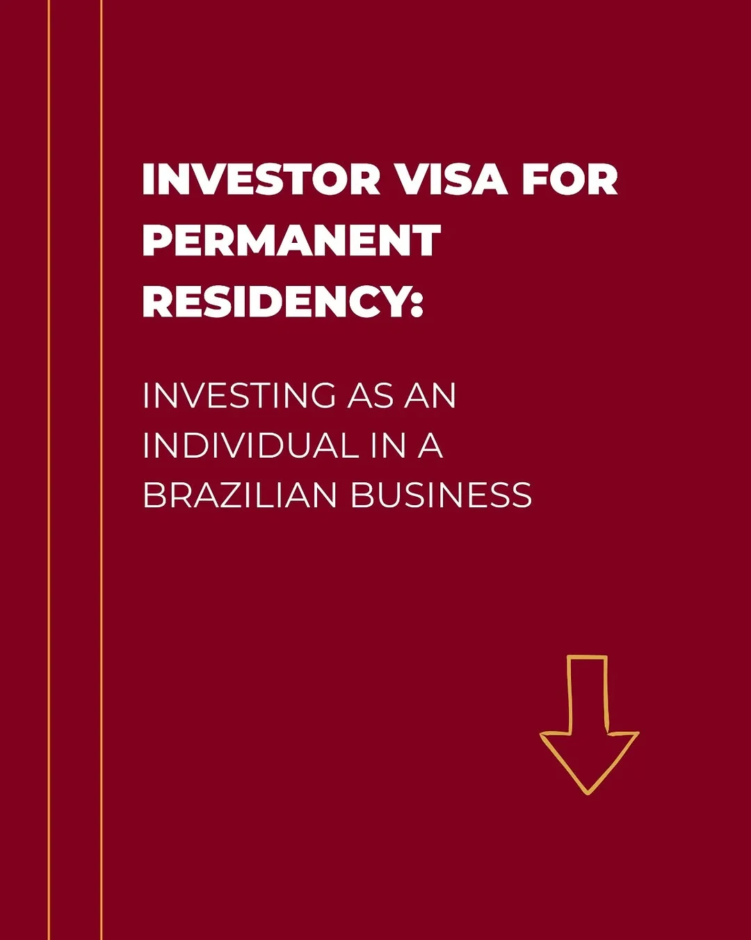 Even though this visa offers permanent residency, it comes with conditions