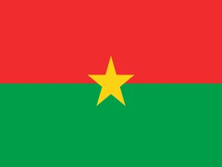 Flag of Burkina Faso for Brazil immigration guide