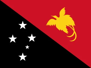 Flag of Papua New Guinea for Brazil immigration guide