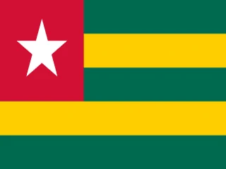 Flag of Togo for Brazil immigration guide