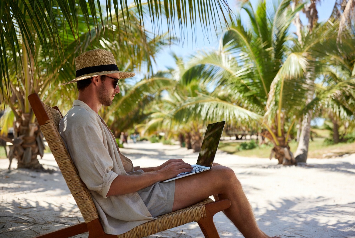 Digital nomad residency illustration for remote work in Brazil