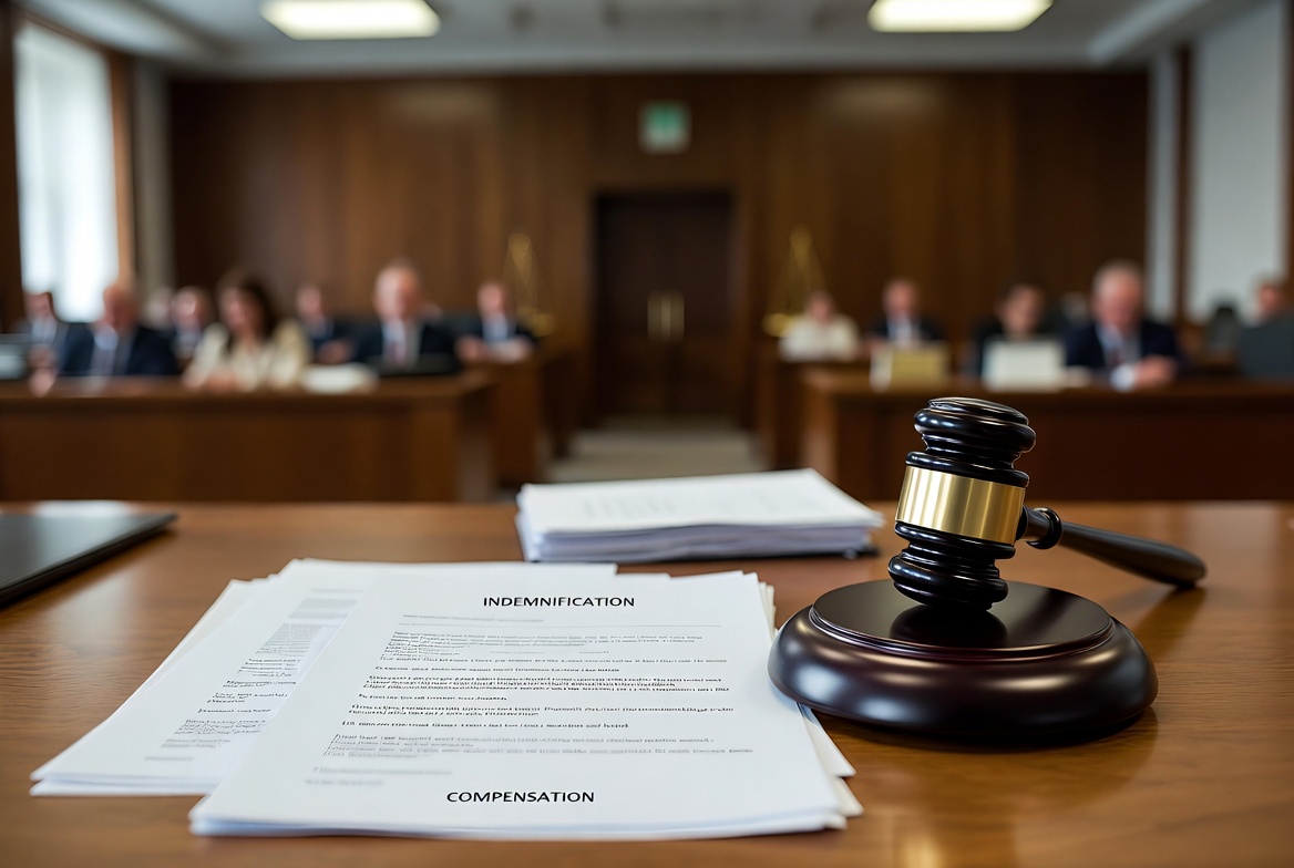 Captivating visual of indemnification and compensation claims in Brazilian civil law