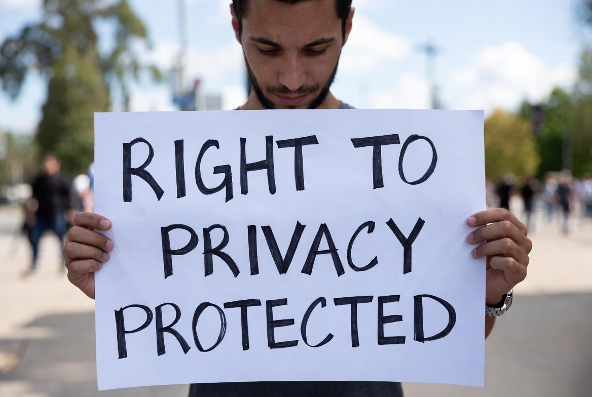 Secure visual emphasizing privacy rights in Brazilian human rights law